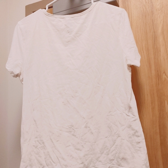 Woman's Large basic white t shirt - Picture 4 of 4